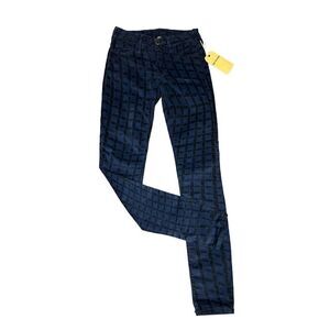 True Religion Halle Blue/Black Cord Jean NWT Size 24